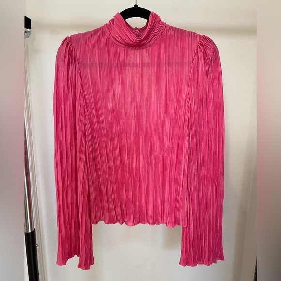 River Island Tops - River Island Pink Pleated Blouse